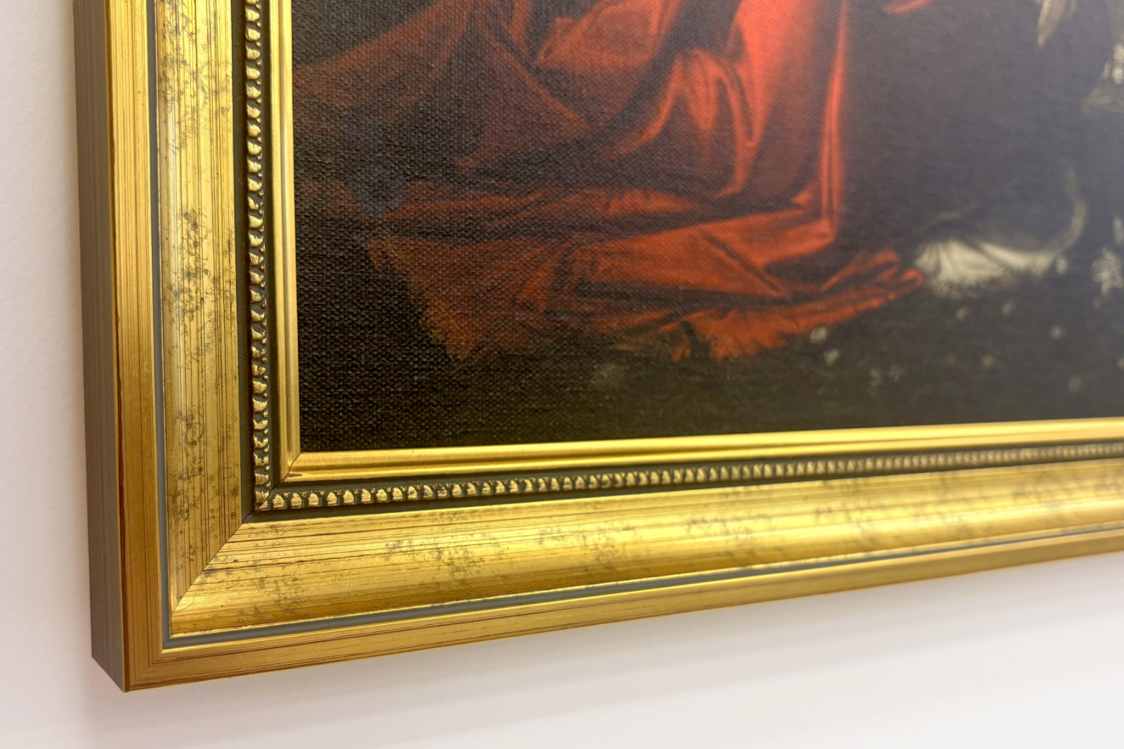 Italien Toskana Florenz, Uffizien: Die Verkündigung, Gemälde von Leonardo da Vinci (1452-1519), Öl auf Holz, ca. 1472-1475, 98x217 cm - Leonardo da Vinci