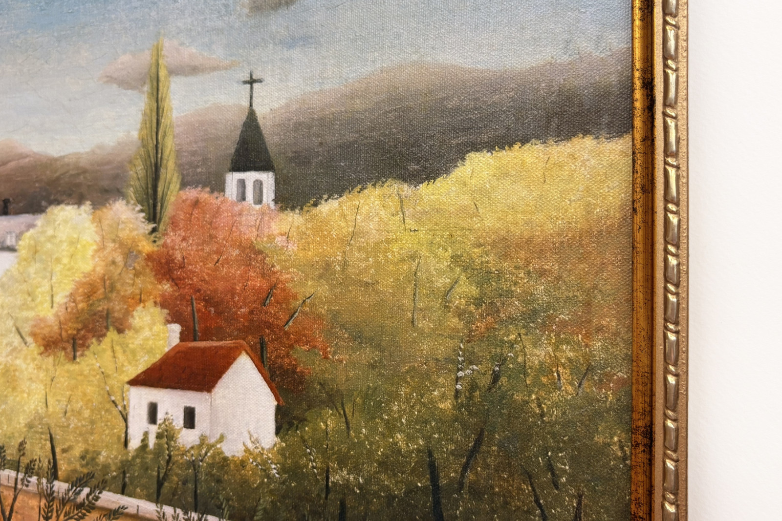 Landschaft mit Bauer - Henri Rousseau