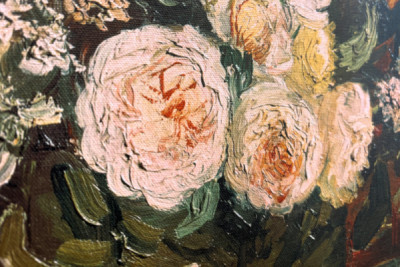 Rosen und Sonnenblumen