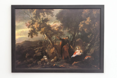 Ruhe auf der Flucht nach Ägypten, 17. Jahrhundert - Nicolaes Pietersz. Berchem