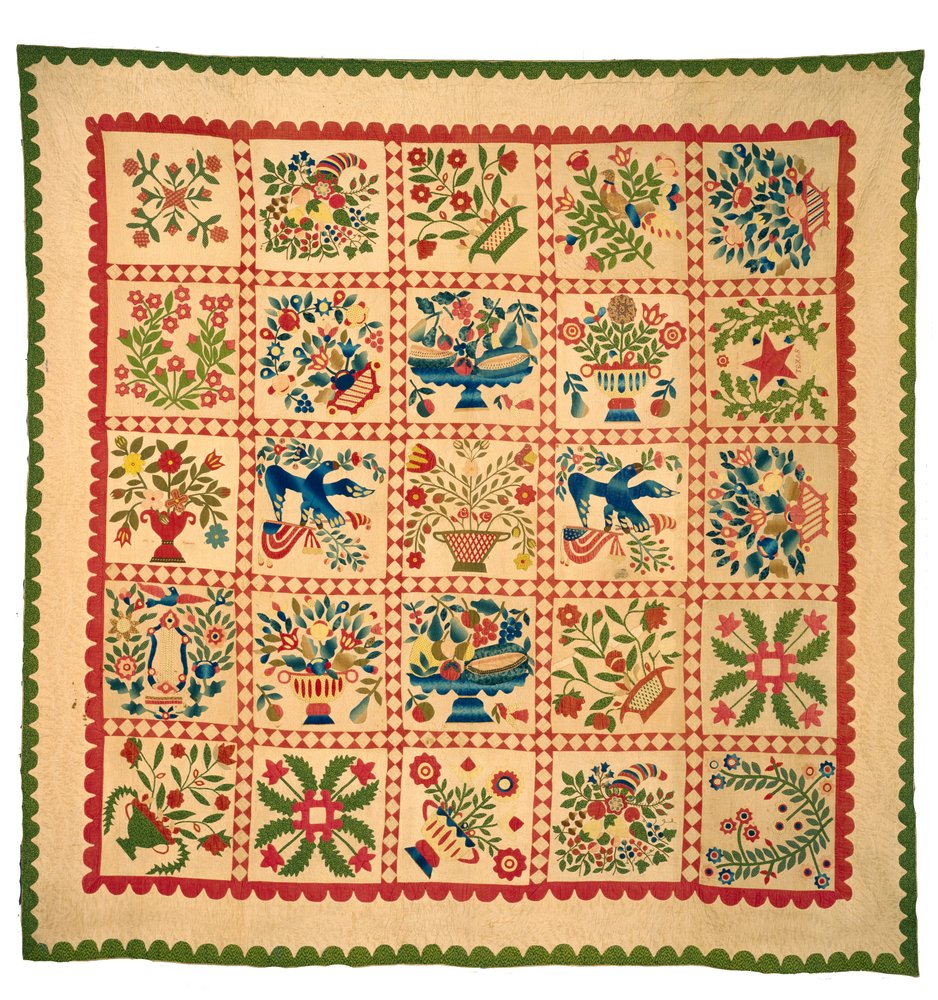 Baltimore Album Quilt, 1840er von American School