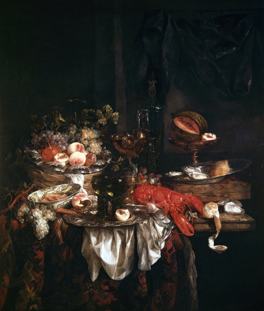 Stillleben von Abraham Hendricksz van Beyeren: Kunstdruck