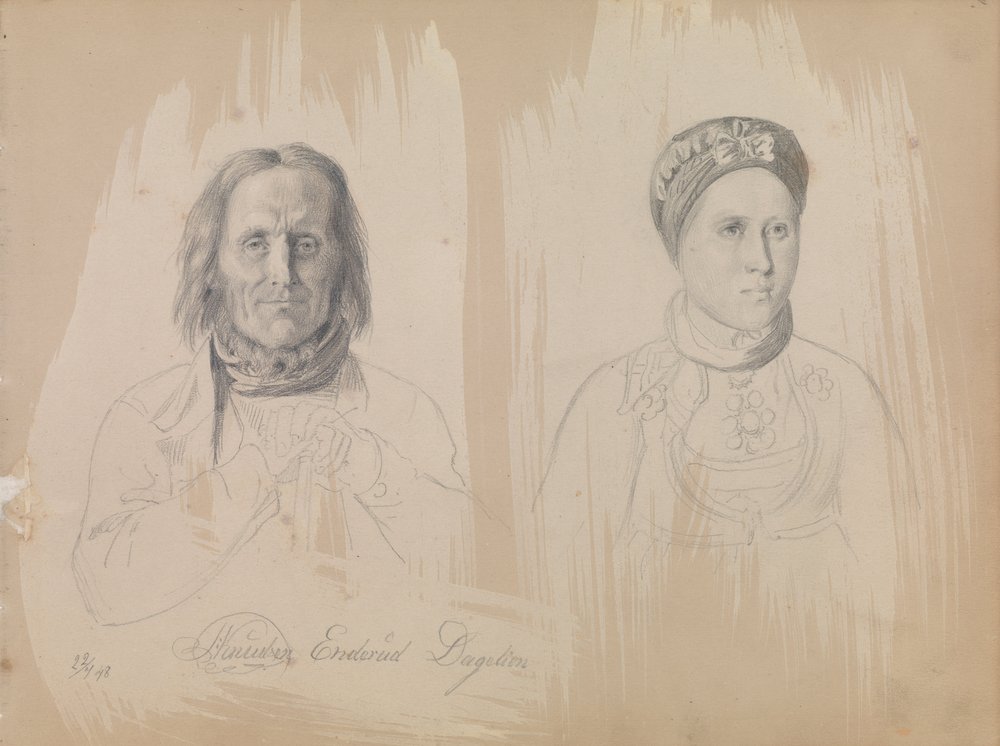Pål Knutsen Enderud, Uvdal und eine Frau von Adolph Tidemand