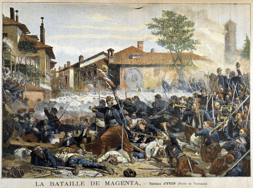 Die Schlacht von Magenta - Gemälde von Yvon, in „Le Petity Journal“ vom 15.09.1901 von Adolphe Yvon