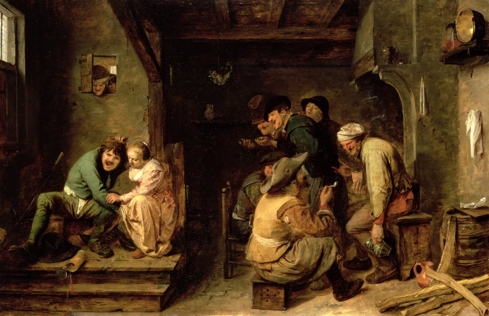 Wirtshausszene, um 1635 von Adriaen Brouwer