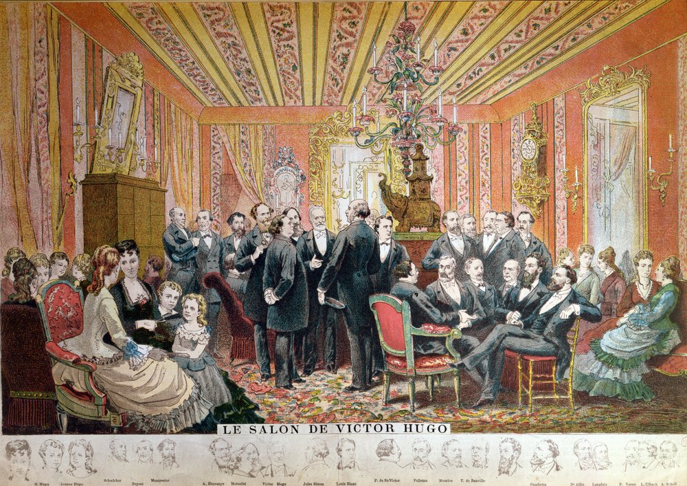 Victor Hugos Salon, 21 rue de Clichy, Paris, Dezember 1875