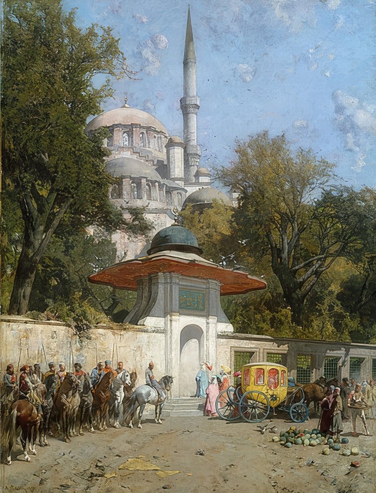 Eine Moschee von Alberto Pasini