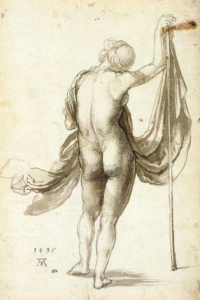 Weiblicher Rückenakt von Albrecht Dürer