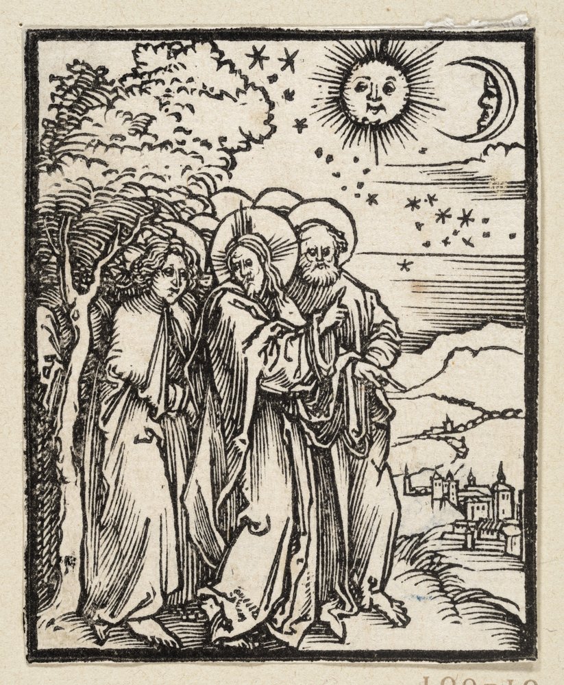 Christus zeigt seinen Jüngern die Himmelszeichen (aus: Postilla, 43 Holzschnitte) von Albrecht Dürer