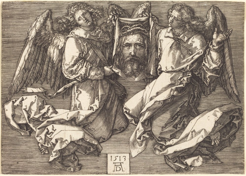 Das von zwei Engeln gehaltene Schweißtuch von Albrecht Dürer