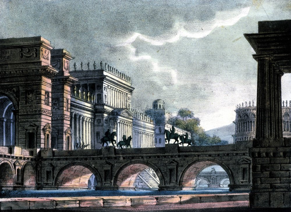 Szenografie von Sanquirico für die Oper „L