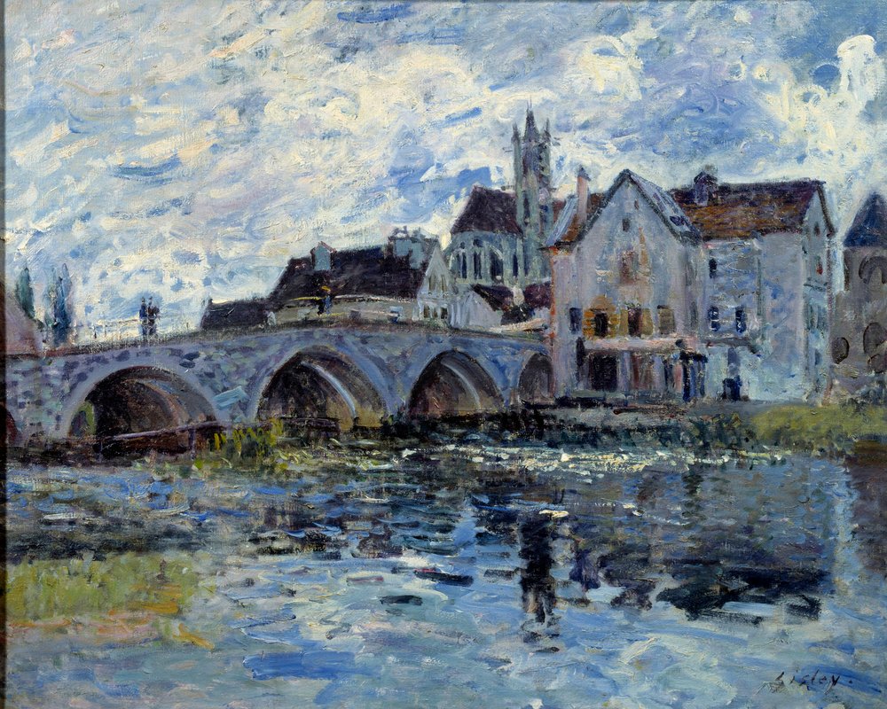 Le pont de Moret von Alfred Sisley: hochwertiger Kunstdruck