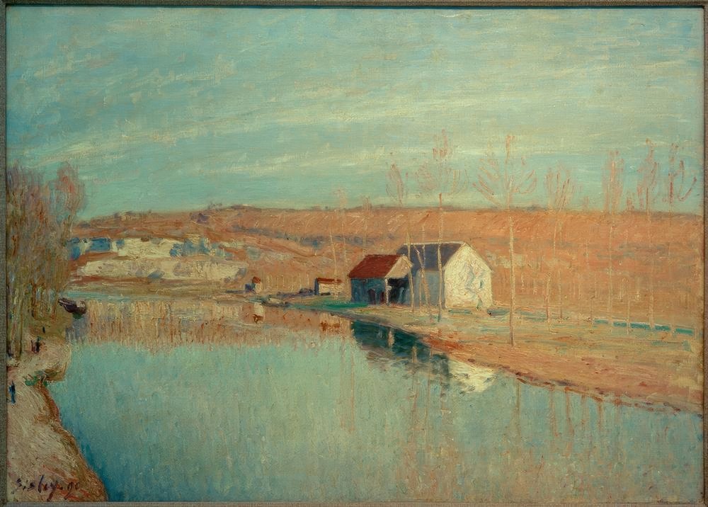 Le Loing und die Hänge von St. Nicaise Märzensonne