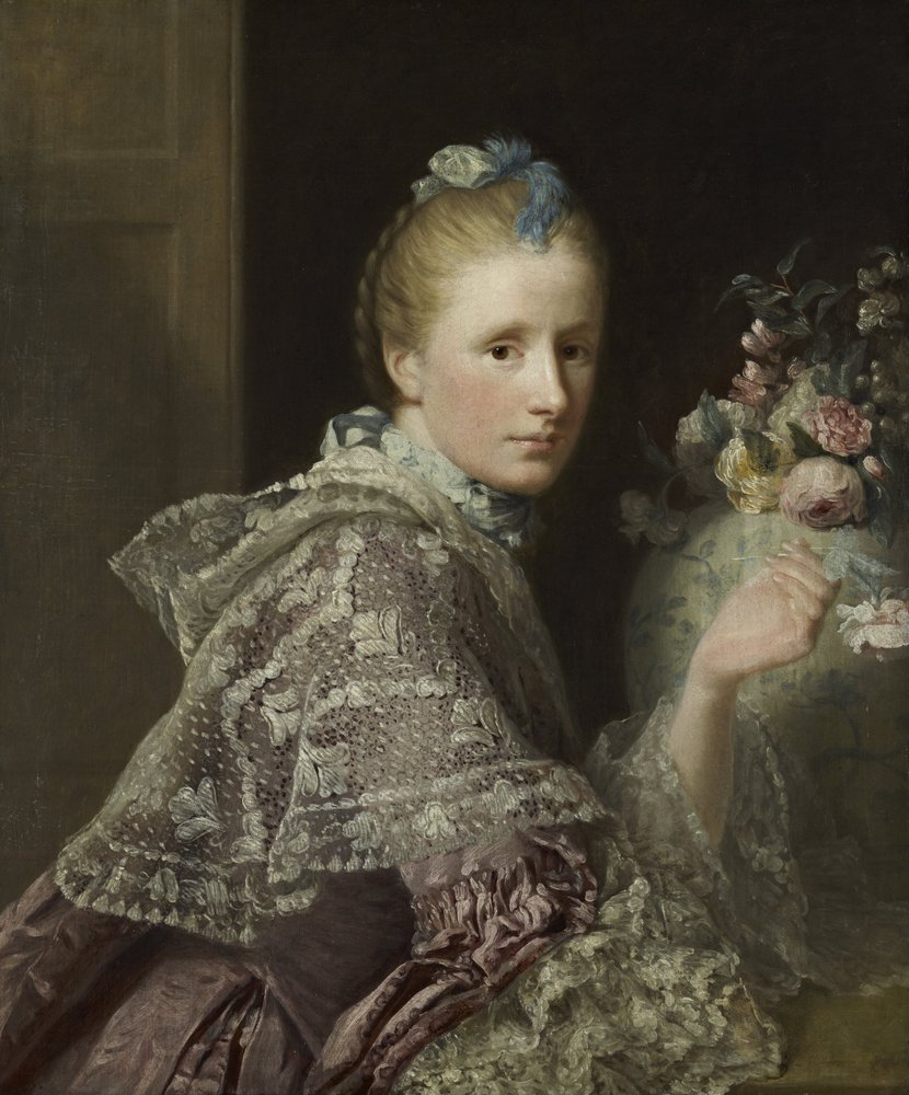 Die Frau des Künstlers - Margaret Lindsay von Evelick, ca. 1726 - 1782 von Allan Ramsay