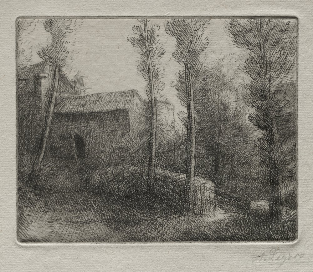 Die Brücke der Mühle von Alphonse Legros