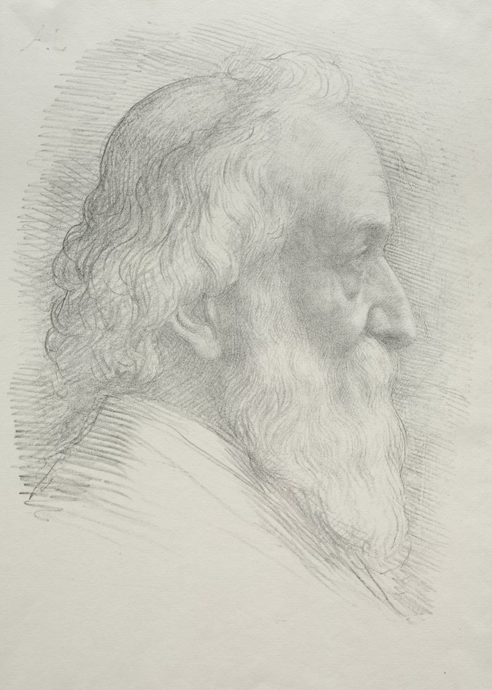 Selbstporträt (10. Tafel) von Alphonse Legros