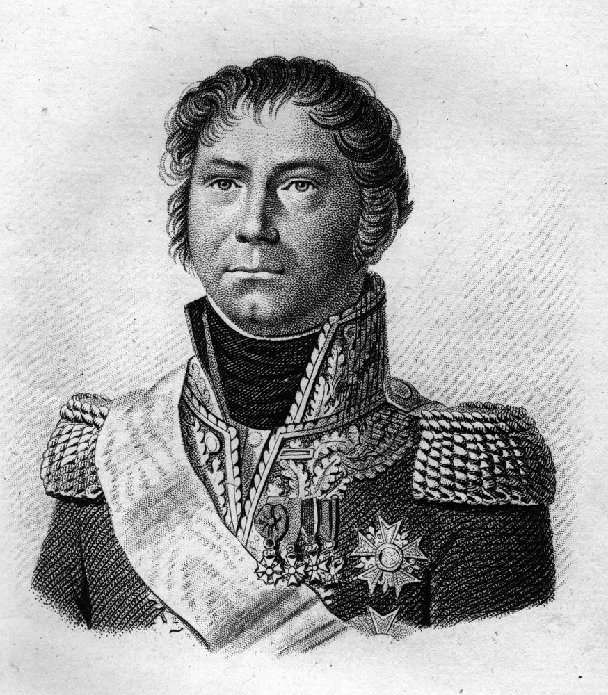 Porträt von General Becker, der Napoleon I. 1815 zu seinem ...