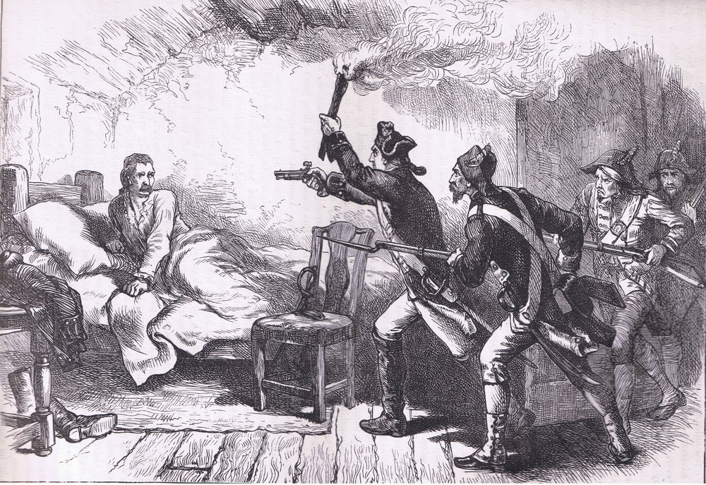 Verhaftung von General Westcott, Illustration aus Cassells Geschichte der Vereinigten Staaten, veröffentlicht von Cassell, Petter & Galpin, ca. 1900 (Litho) von American English school