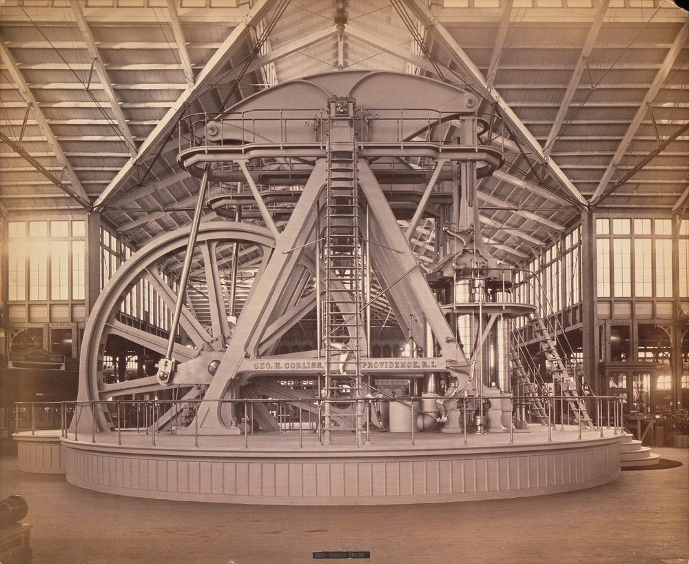 Corliss-Maschine, Centennial International Exhibition, Philadelphia, 1876 (Albuminabzug) von American Photographer