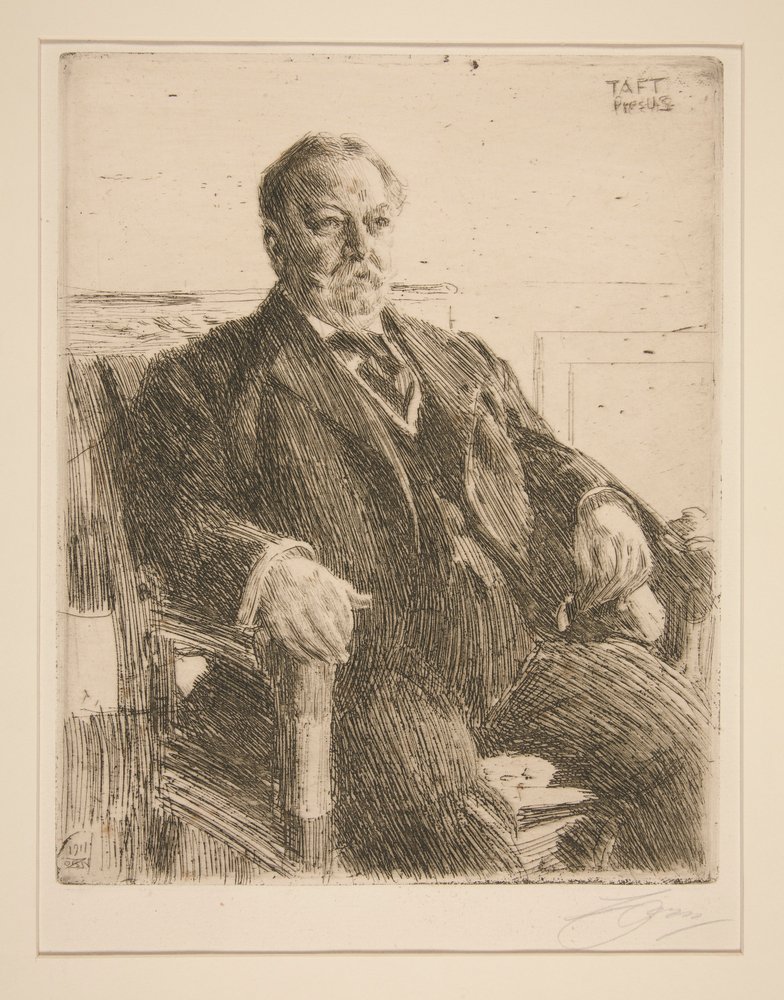 William Howard Taft von Anders Leonard Zorn: Kunstdruck