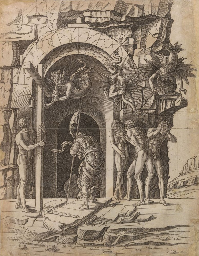 Der Abstieg Christi in die Vorhölle von Andrea Mantegna