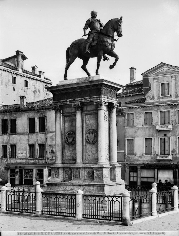 Reiterstandbild des Condottiere Bartolomeo Colleoni (1400-75) von Andrea del Verrocchio