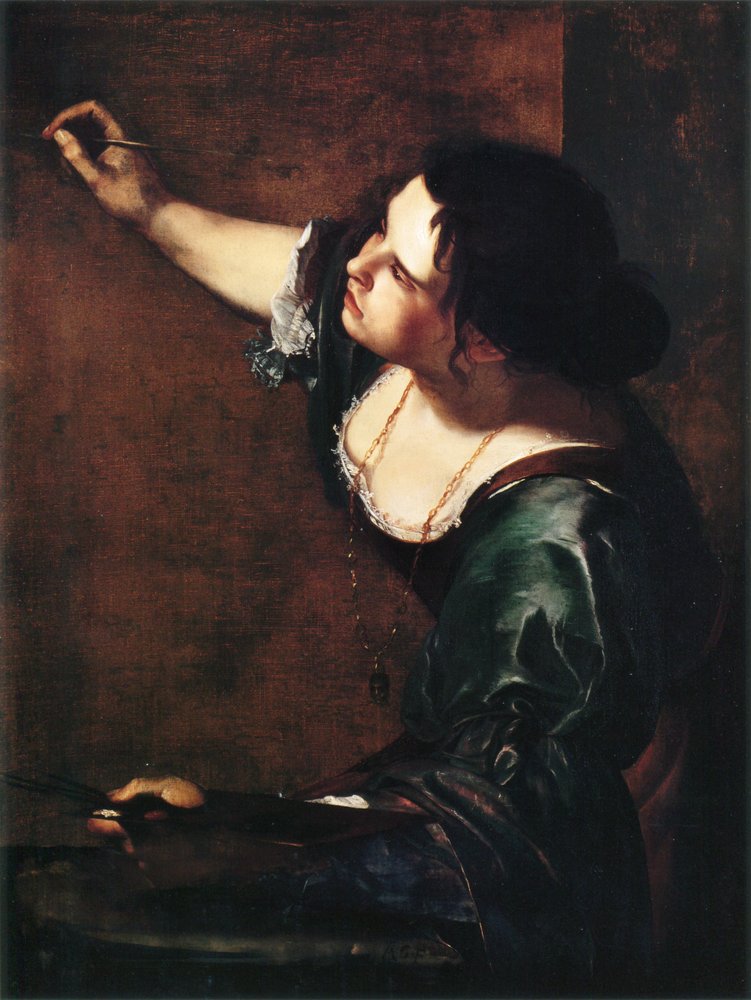 Selbstbildnis als Allegorie der Malerei von Artemisia Gentileschi