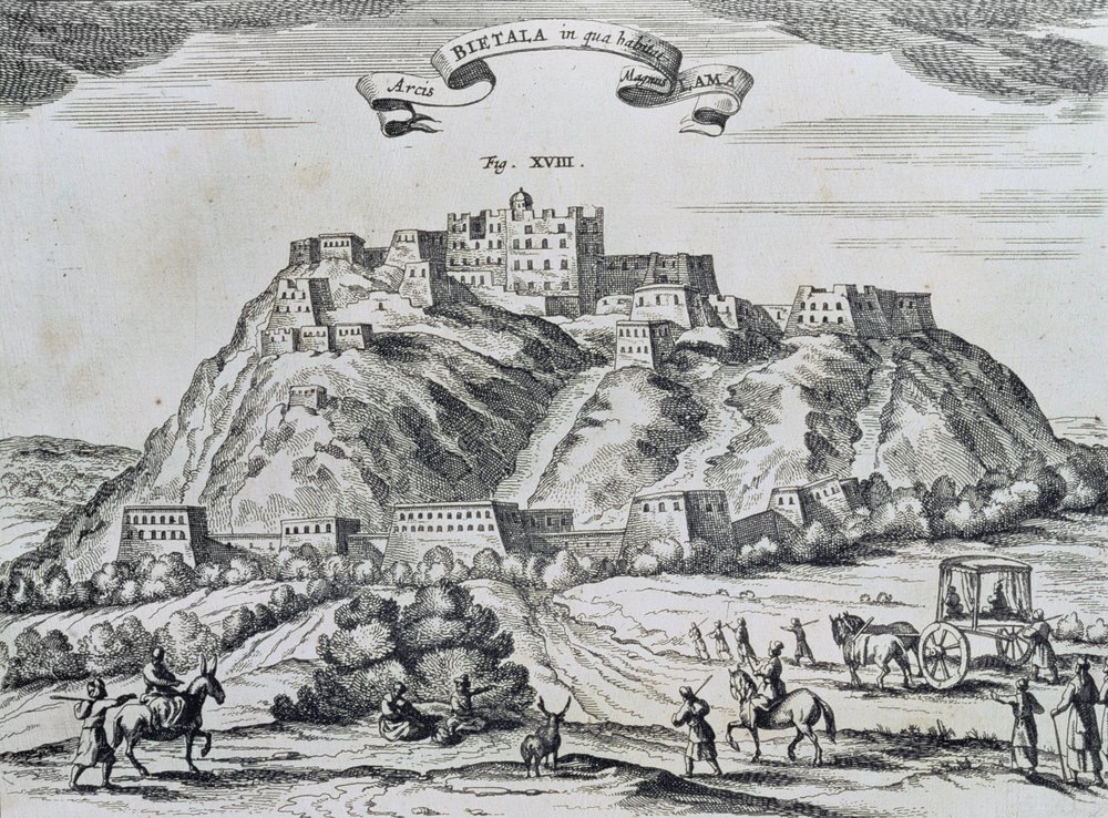 Ansicht von Lhasa, Hauptstadt von Tibet, aus 