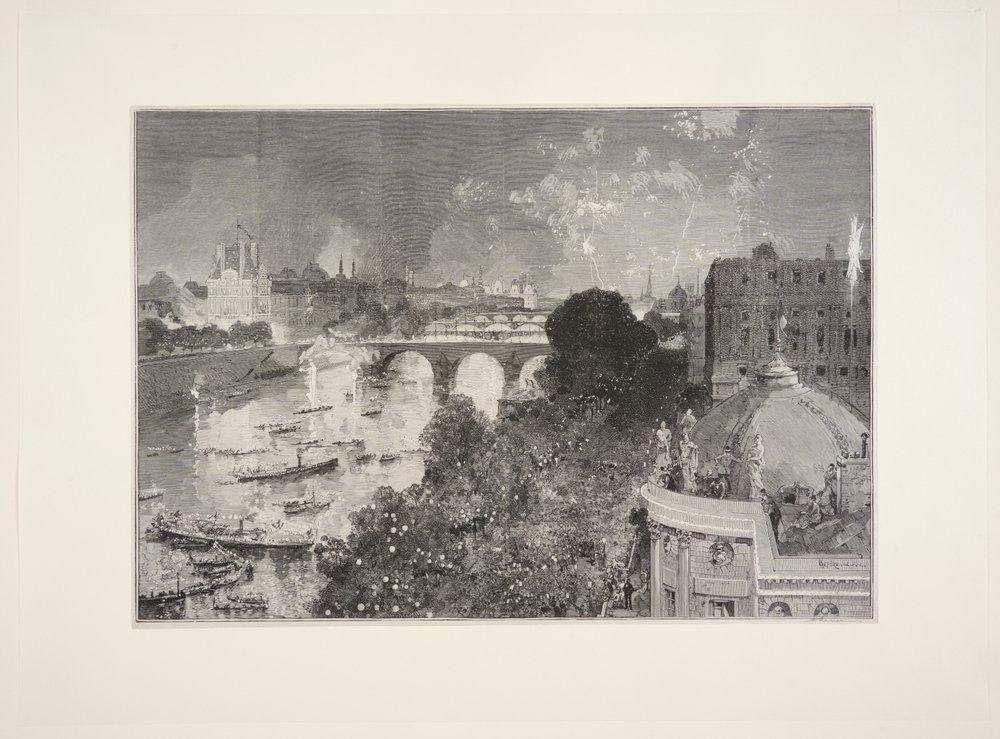 Wassersportfest auf der Seine, 14. Juli von Auguste Louis Lepère
