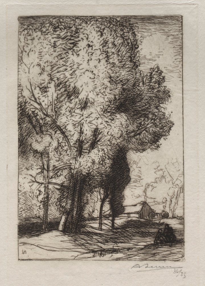 Bourrine dans les Peupliers, 1911 von Auguste Louis Lepère