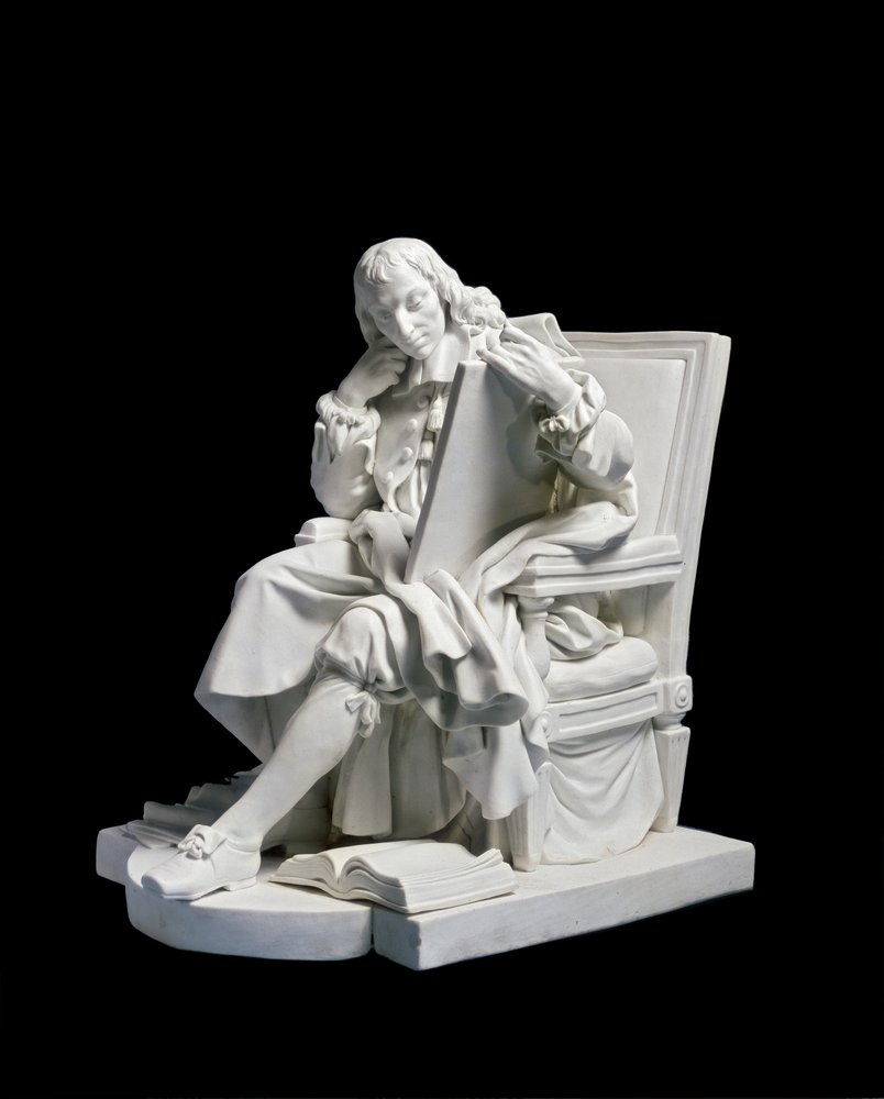 Blaise Pascal, ca. 1784 von Augustin Pajou: Kunstdruck