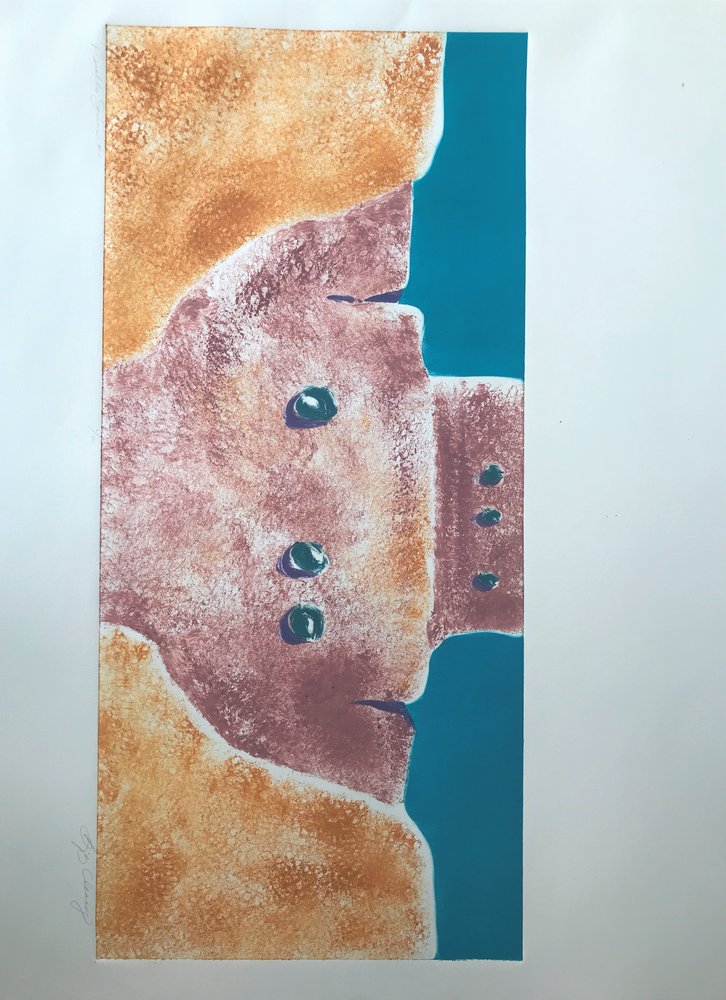 Pueblo Serie 1 von Barbara Cleary: hochwertiger Kunstdruck
