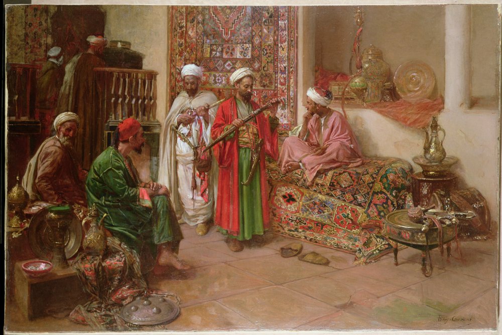 Araber im Inneren von Benjamin 1845-1902 Constant