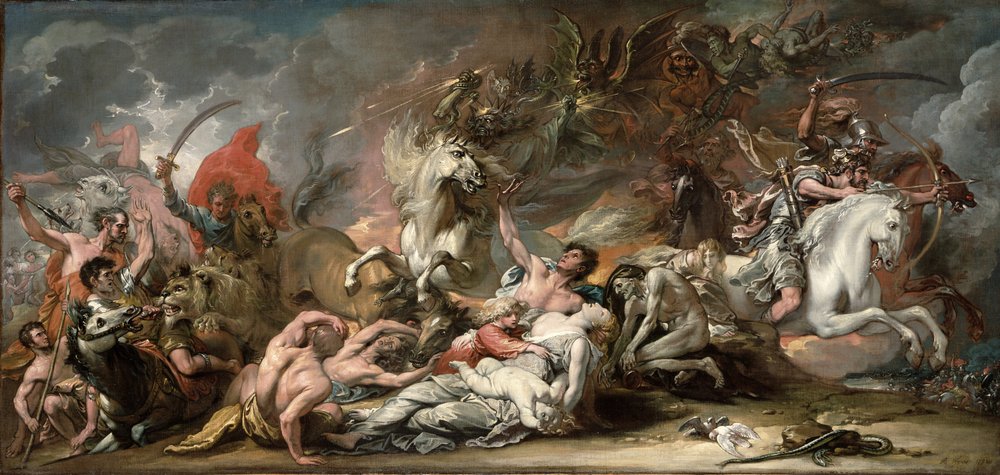 Der Tod auf dem fahlen Pferd, 1796 von Benjamin West