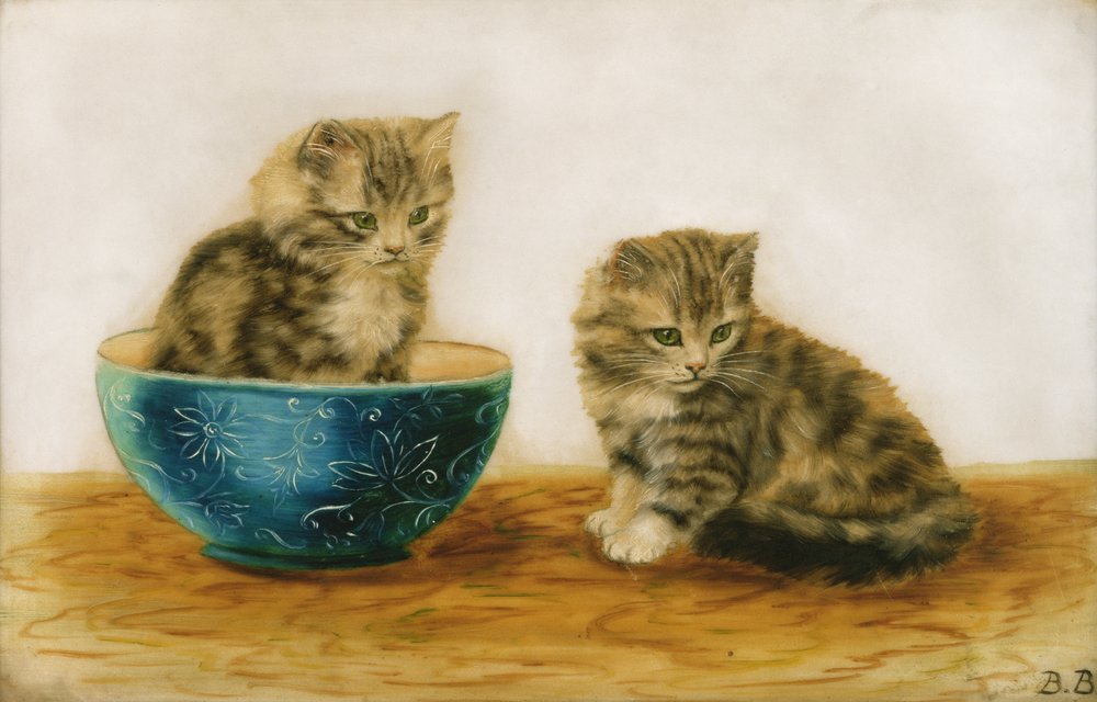 Spielende Katzen von Bessie Bamber