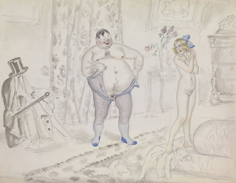 Spätes nächtliches Rendezvous von Boris Mikhailovich Kustodiev