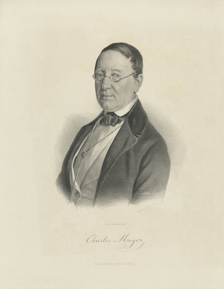 Porträt des Pianisten und Komponisten Charles Mayer 1799-1862, ca. 1854