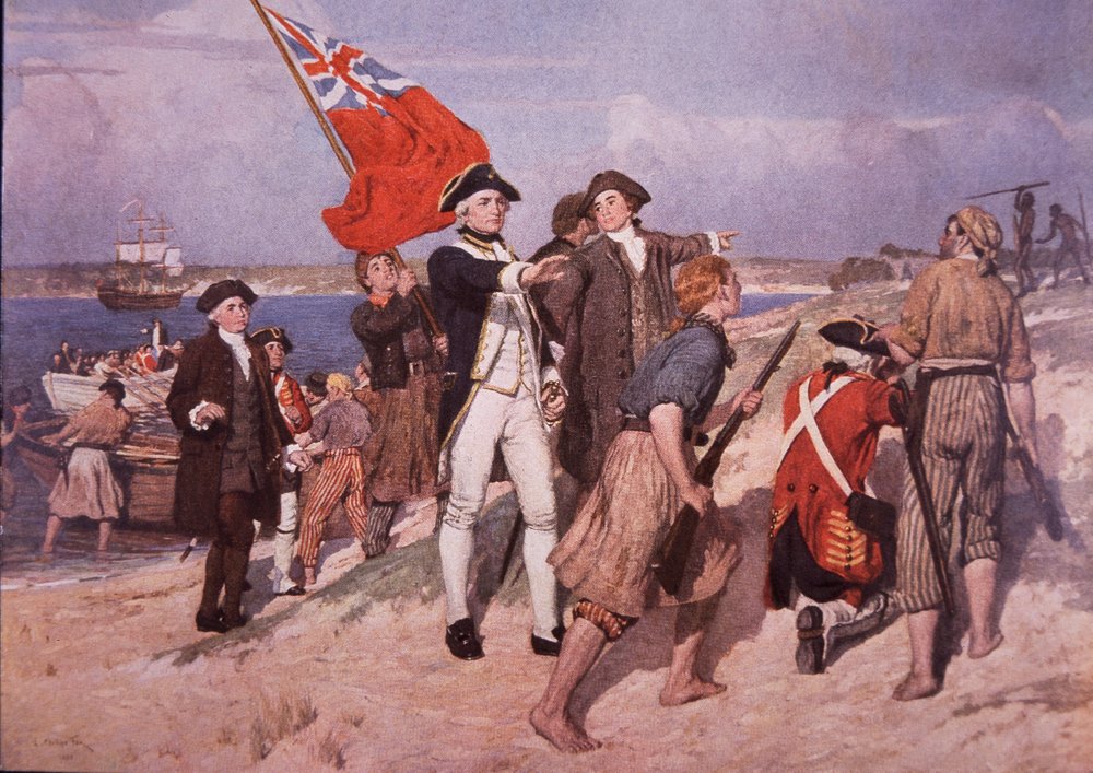 Kapitän James Cook landet in Australien von British School