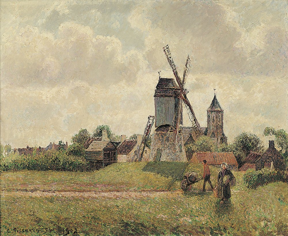 Die Vieux-Moulin in Knokke 1894, 1902 von Camille Jacob Pissarro