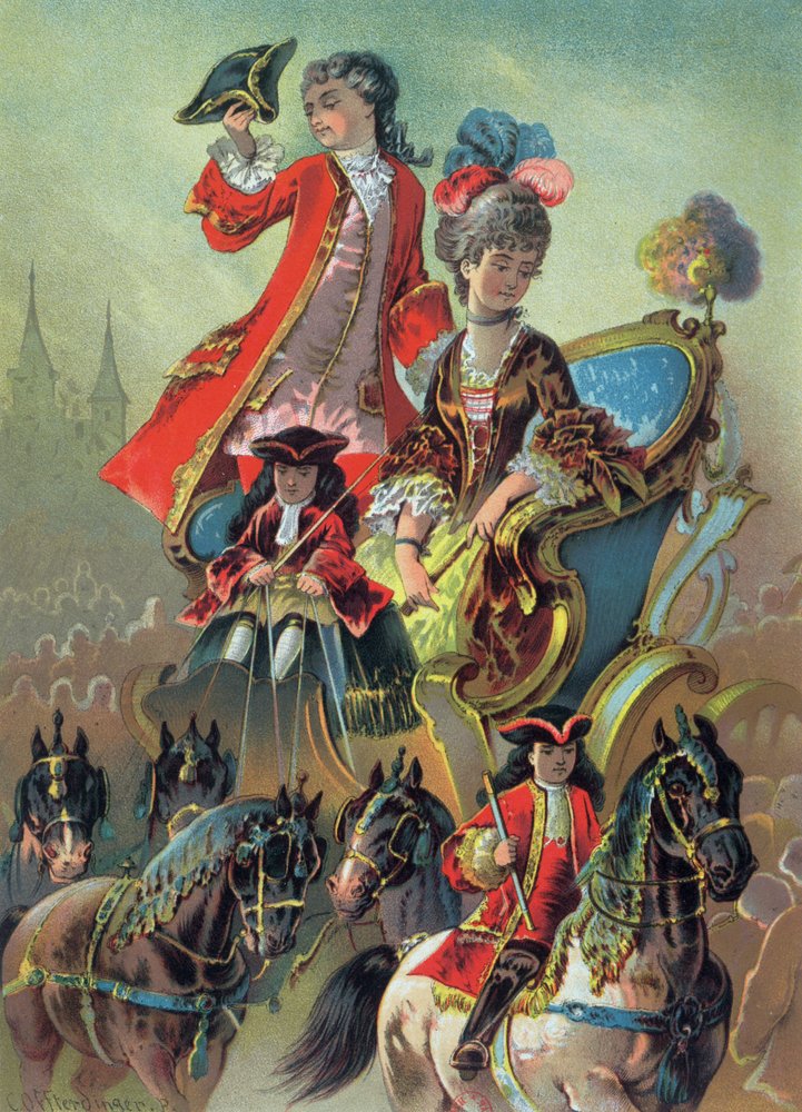 Im Wagen, Illustration aus 'Der Nussknacker', von E.T.A. Hoffmann (1776 ...