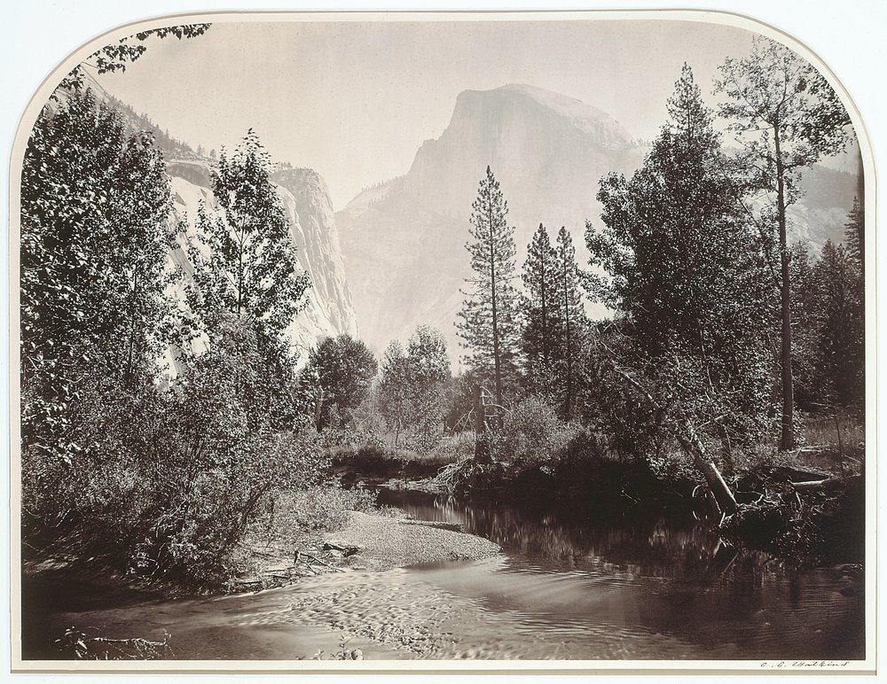 Taysayac, Half Dome, 4967 Fuß, Yosemite von Carleton Emmons Watkins