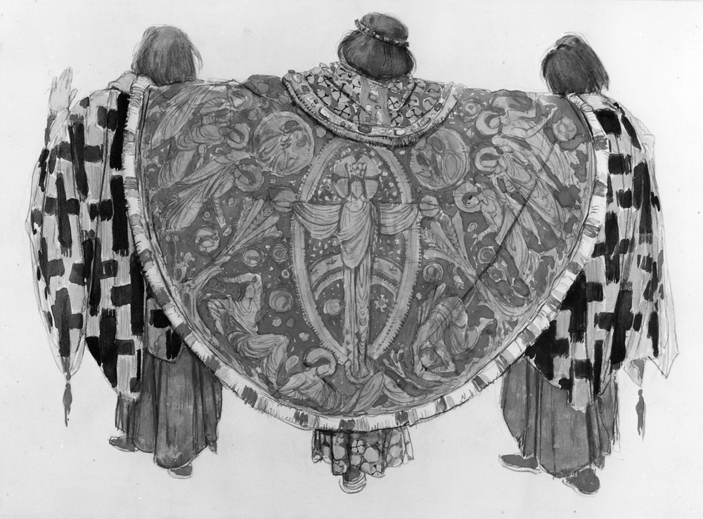 Kostümentwurf für Parsifal, ca. 1910 von Charles Ricketts