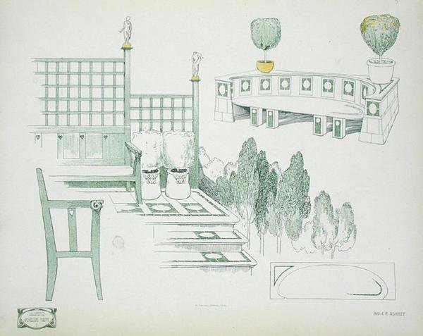 Details von Sitzen und Terrassen, aus den frühen 1900er Jahren, aus 