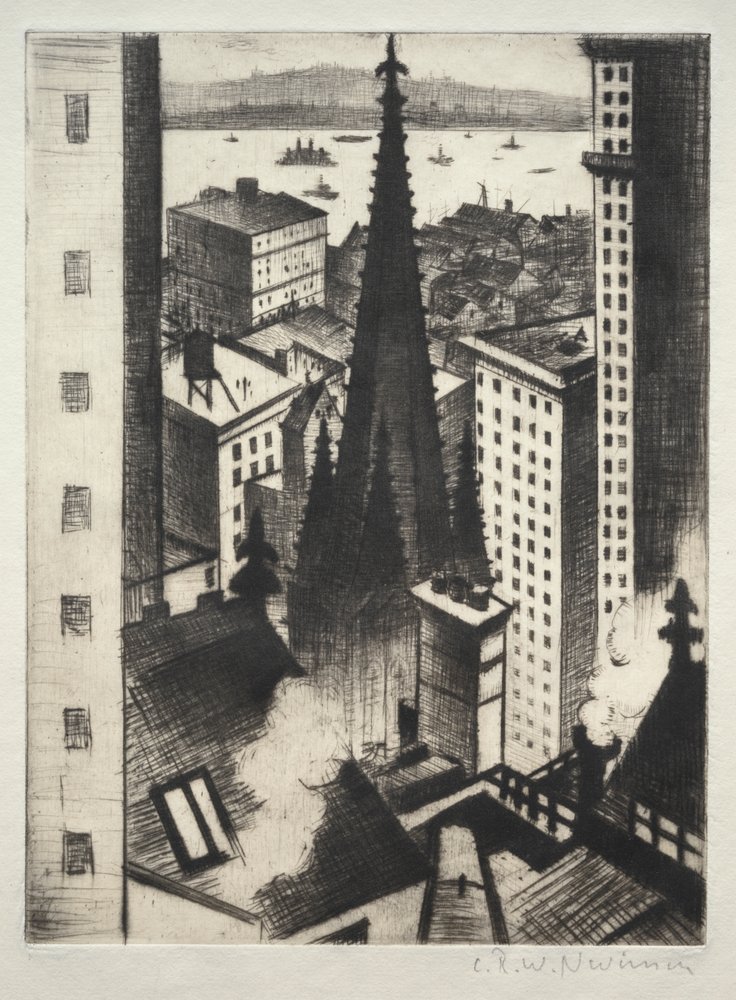 Tempel von New York von Christopher Richard Wynne Nevinson