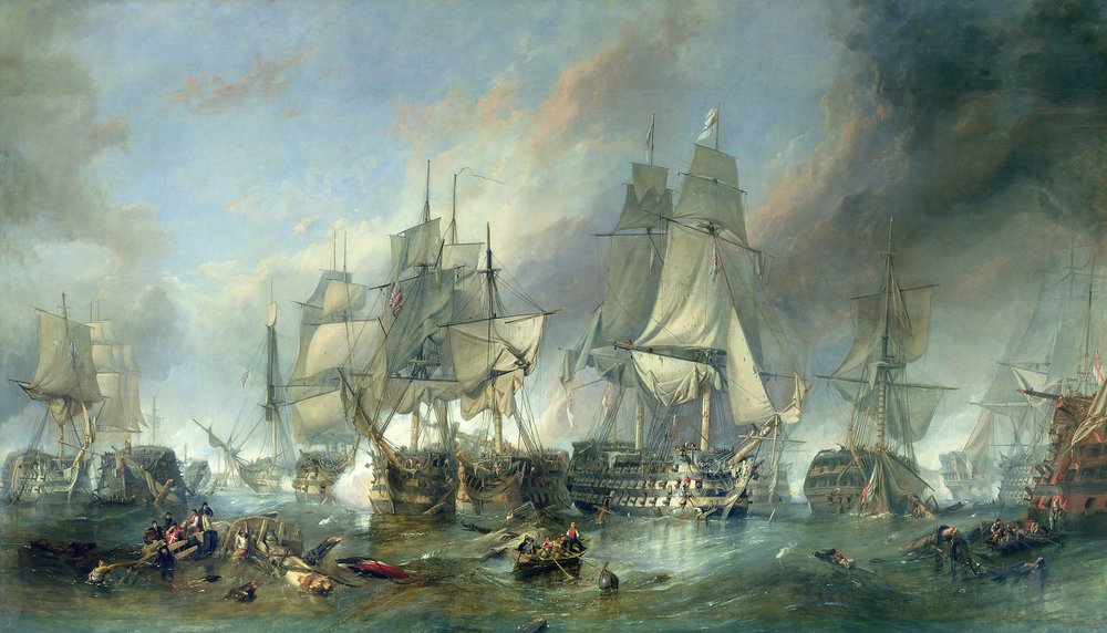 Die Schlacht von Trafalgar, 1805 von Clarkson Frederick Stanfield