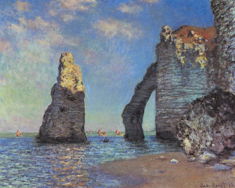 Die Klippen von Étretat von Claude Monet
