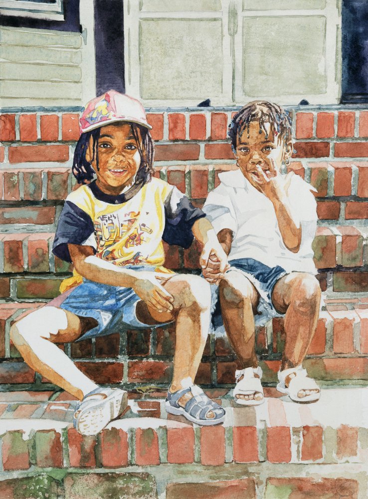Auf der Vordertreppe, 2002 von Colin Bootman: Kunstdruck