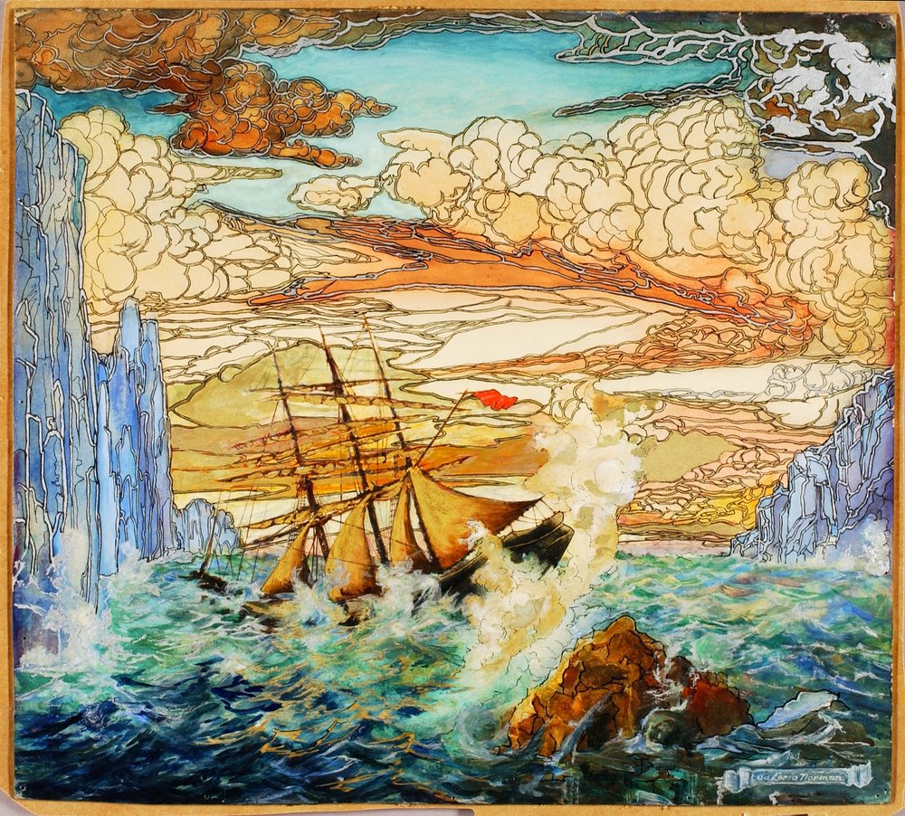 Schiffswrack von Da Loria Norman: hochwertiger Kunstdruck