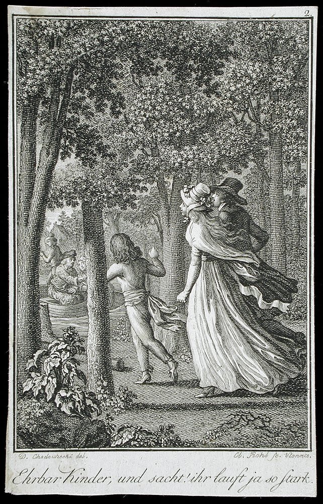 Illustrationen für „Beckers Almanach für 1798“ von Daniel Nikolaus Chodowiecki