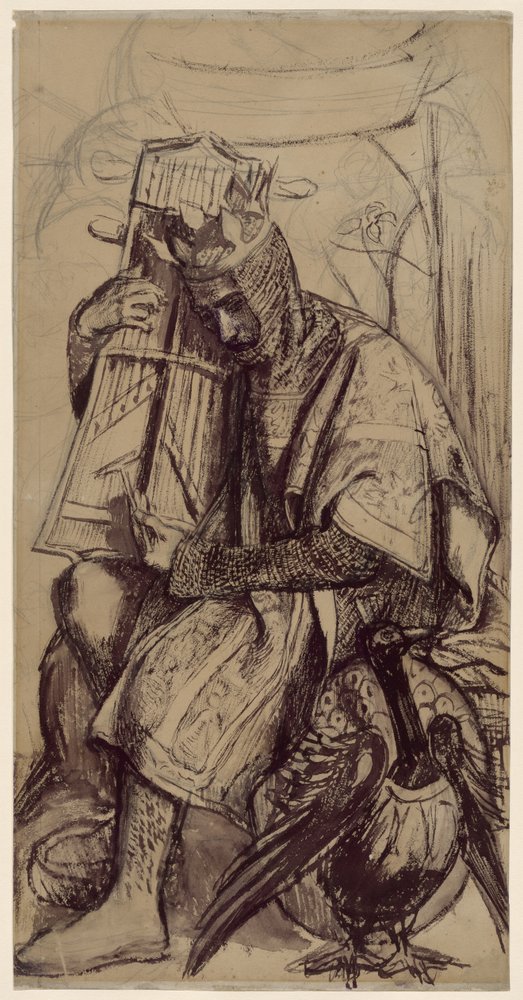 David als König von Dante Gabriel Charles Rossetti